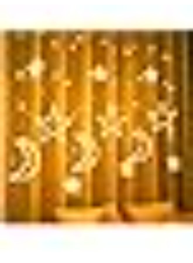 Noon East Ramadan Decorations LED Hollowing Out Moon And Star Light String for Indoor Outdoor Decor - Image 4